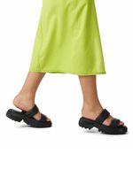 Sandalia Mujer Slide Mid Sandal Negro Sorel