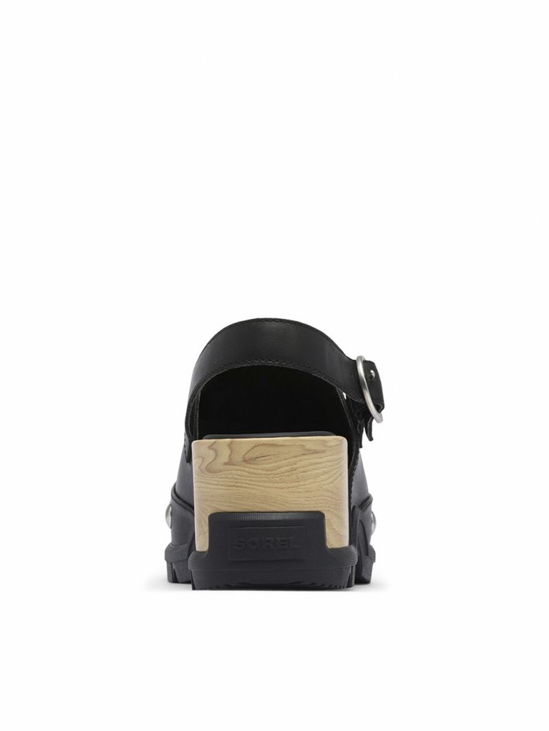 Mocasin Mujer Roam Clog Rvt Negro Sorel