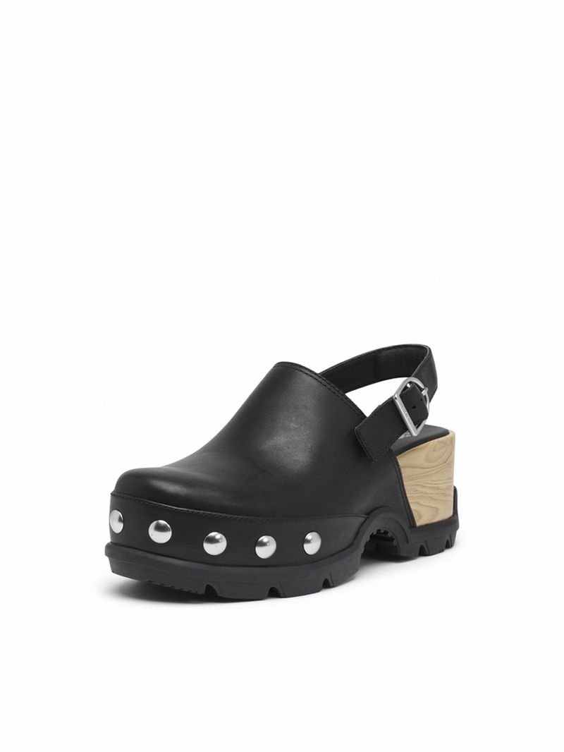Mocasin Mujer Roam Clog Rvt Negro Sorel