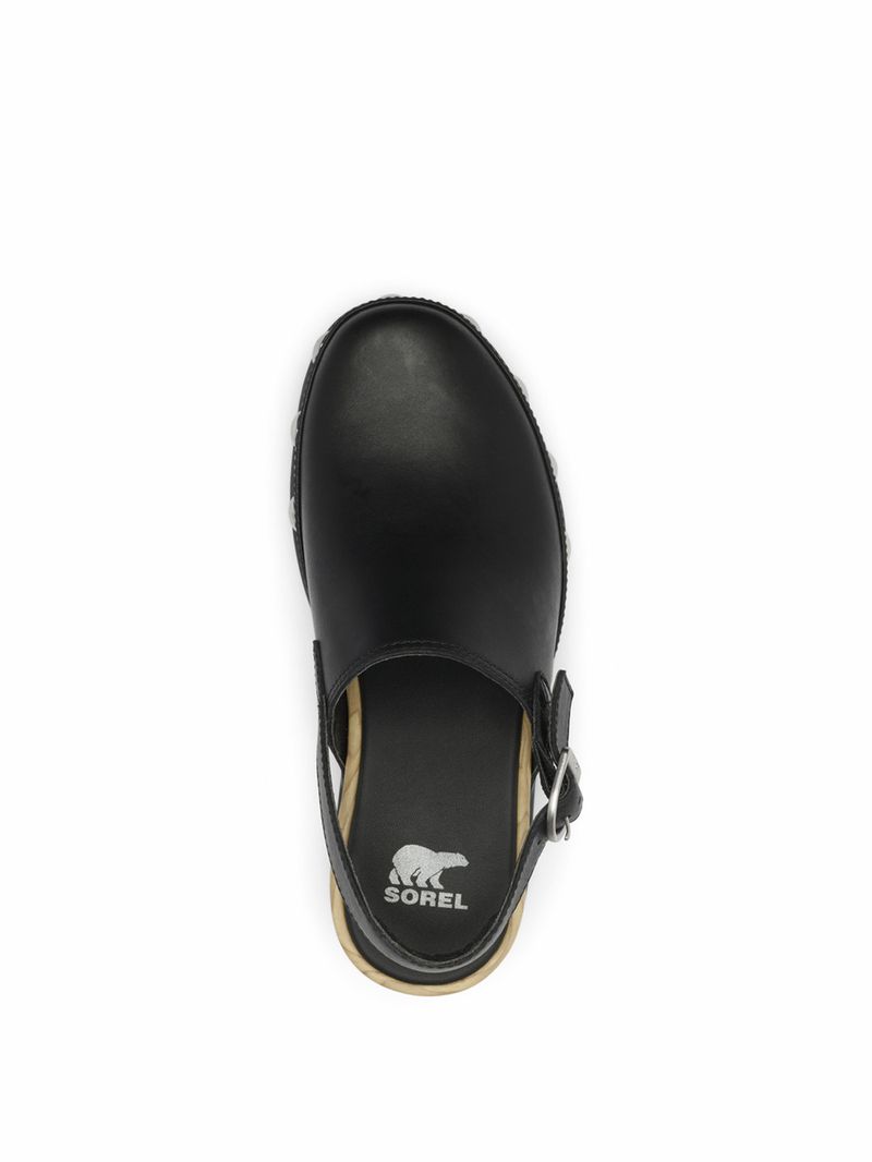 Mocasin Mujer Roam Clog Rvt Negro Sorel